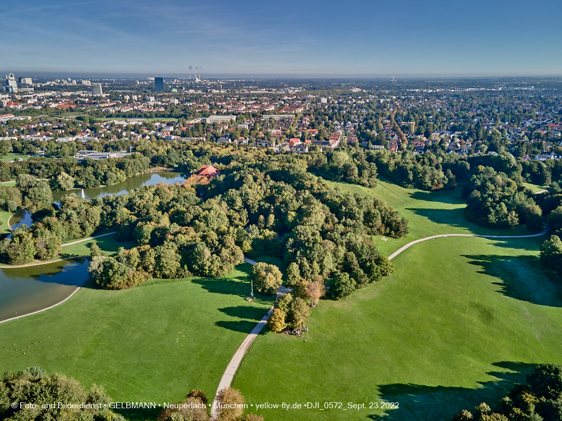 23.09.2022 - der Ostpark mir Biergarten und See in Neuperlach